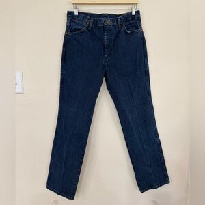 Wrangler Dark Blue Straight Jeans 34x32